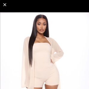 Fashion Nova Two Piece Romper Set